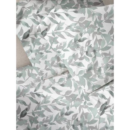 Παπλωματοθήκη Menta Εμπριμέ 050 Grey Μονή (170x250) Sunshine