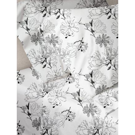 Παπλωματοθήκη Menta Εμπριμέ 070 Grey Μονή (170x250) Sunshine