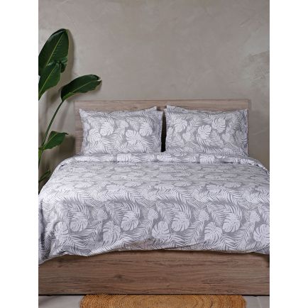 Παπλωματοθήκη Cotton Feelings 2038 Grey Διπλή (200x250) Sunshine