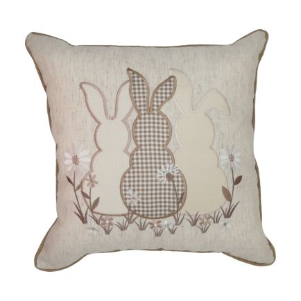 Μαξιλαροθήκη Πασχαλινή (45x45) Με Κέντημα 1860 Ilis Home