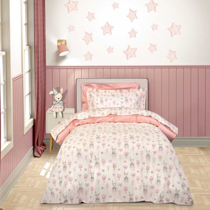 GREENWICH POLO CLUB ΣΕΤ ΣΕΝΤΟΝΙΑ ΜΟΝΑ ESSENTIAL 8859 IVORY, PINK