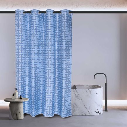 GREENWICH POLO CLUB ΚΟΥΡΤΙΝΑ ΜΠΑΝΙΟΥ 240Χ180 ESSENTIAL 3119 DUSTY BLUE