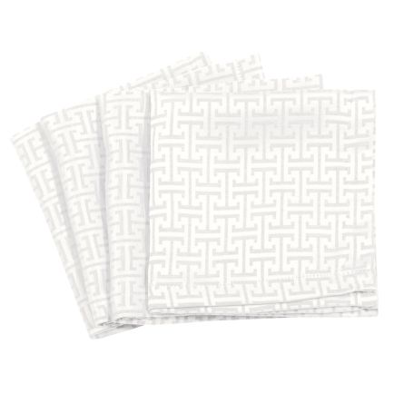 GREENWICH POLO CLUB ΣΕΤ ΠΕΤΣΕΤΕΣ ΦΑΓΗΤΟΥ 40Χ40 3006 WHITE