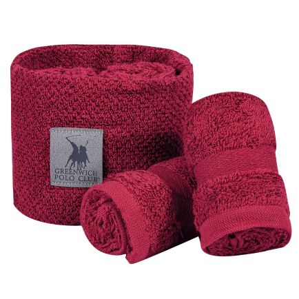 GREENWICH POLO CLUB ΣΕΤ ΠΕΤΣΕΤΕΣ 4 ΤΕΜΑΧΙΩΝ ESSENTIAL 4109 BORDEAUX