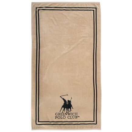 GREENWICH POLO CLUB ΠΕΤΣΕΤΑ ΘΑΛΑΣΣΗΣ 90Χ170 4050 BLACK, TAUPE