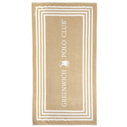 GREENWICH POLO CLUB ΠΕΤΣΕΤΑ ΘΑΛΑΣΣΗΣ 90Χ170 4053 BLACK, TAUPE