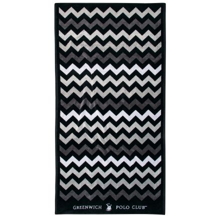 GREENWICH POLO CLUB ΠΕΤΣΕΤΑ ΘΑΛΑΣΣΗΣ 90Χ180 4007 BLACK, GREY