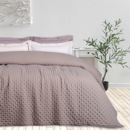 DAS HOME ΚΟΥΒΕΡΛΙ ΥΠΕΡΔΙΠΛΟ HAPPY 9628 TAUPE