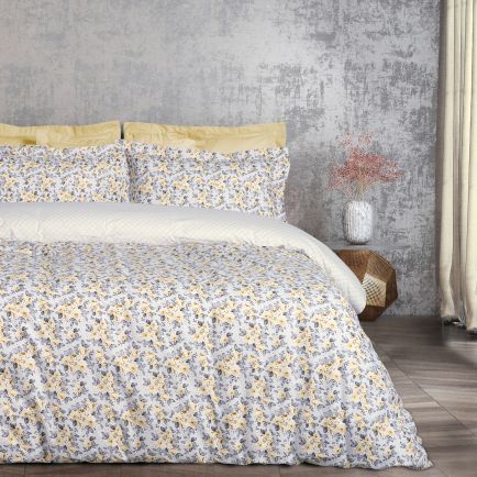 DAS HOME ΣΕΤ ΠΑΠΛΩΜΑΤΟΘΗΚΗ ΜΟΝΗ HAPPY 9650 GREY, IVORY