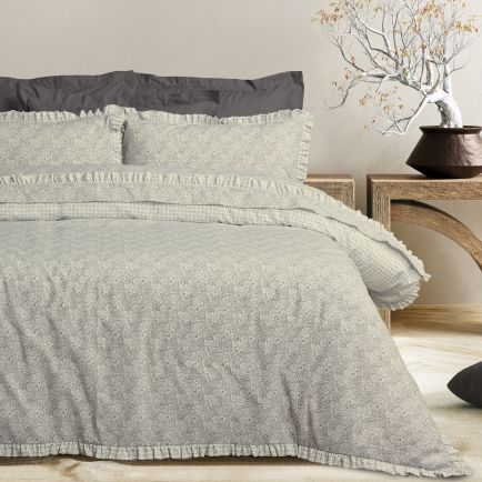 DAS HOME ΣΕΤ ΠΑΠΛΩΜΑΤΟΘΗΚΗ ΥΠΕΡΔΙΠΛΗ DAILY 3180 BEIGE, BLACK
