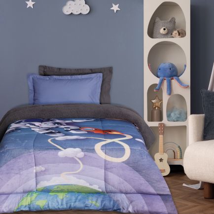 DAS KIDS ΚΟΥΒΕΡΤΟΠΑΠΛΩΜΑ 160Χ220 4975 BLUE, GREY