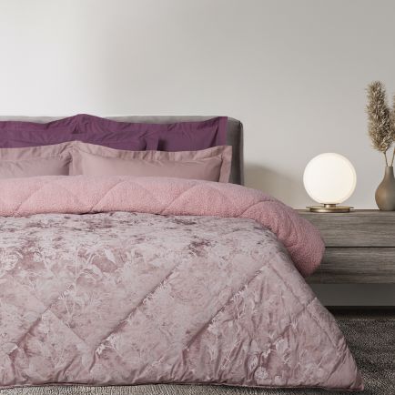 DAS HOME VELVET ΚΟΥΒΕΡΤΟΠΑΠΛΩΜΑ SHERPA ΥΠΕΡΔΙΠΛΟ 1377 NUDE