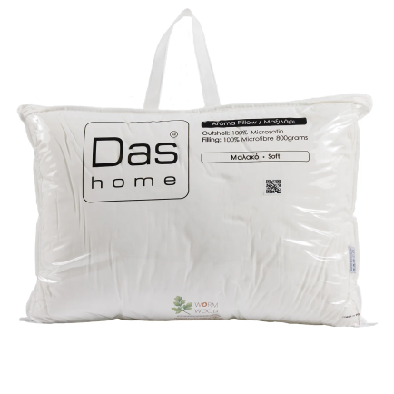 DAS HOME ΑΡΩΜΑΤΙΚΟ ΜΑΞΙΛΑΡΙ WOODWORM 50Χ70 1428 WHITE