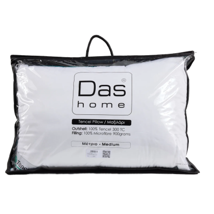 DAS HOME ΜΑΞΙΛΑΡΙ TENCEL 50X70 COMFORT 1429 WHITE