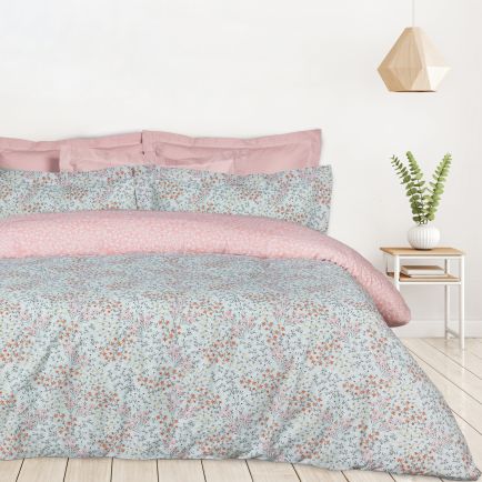 DAS HOME ΣΕΤ ΣΕΝΤΟΝΙΑ ΜΟΝΑ ΜΕ ΛΑΣΤΙΧΟ CASUAL 5428 MINT, ROSE