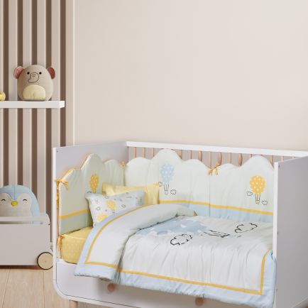 DAS BABY ΚΟΥΒΕΡΛΙ FUN 4880 ΓΑΛΑΖΙΟ, ΚΙΤΡΙΝΟ, ΜΕΝΤΑ