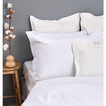 Σεντόνι Ξενοδοχείου Λευκό Guest CVC Percale 180TC Cokitex