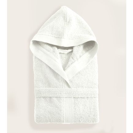 Μπουρνούζι AMADEUS ΡΥΘΜΟΣ με κουκούλα Λευκό