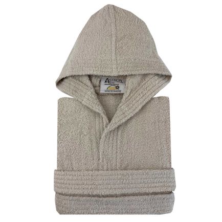 Παιδικό Βαμβακερό Μπουρνούζι 10-12 ετών Beige Astron Italy