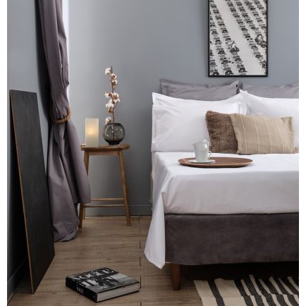 Μαξιλαροθήκη Ξενοδοχείου Λευκή 50x70 Coki Cotton Percale 200TC Cokitex