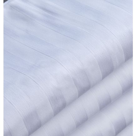 Μαξιλαροθήκη Ξενοδοχείου Λευκή 50x70 Cozy CVC Satin Ρίγα 2 cm 220TC Cokitex