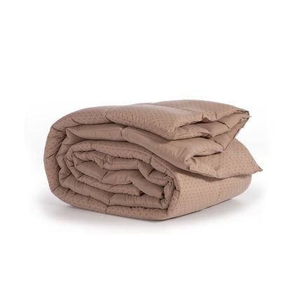 Πάπλωμα Μονό (160x220) Colorfull Taupe Nef-Nef