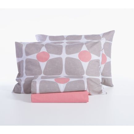 Σετ Σεντόνια Υπέρδιπλα (240x270) Coreo Beige Nef-Nef