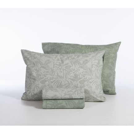 Σετ Σεντόνια Υπέρδιπλα Με Λάστιχο (160x200+35) Dazier Green Nef-Nef