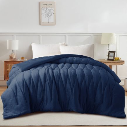 Κουβερτοπάπλωμα Υπέρδιπλο 220x240 Doha Navy Liolios Home