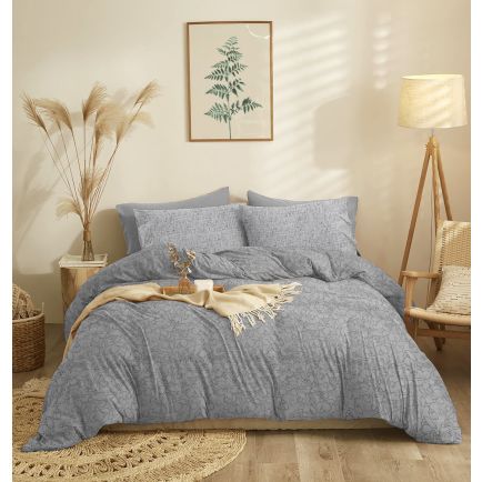 Σετ Σεντόνια Υπέρδιπλα (230x260) Marta Eden Grey Cokitex