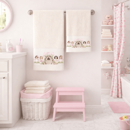 Πετσέτες Παιδικές Βαμβακερές Σετ 2 Τεμαχίων (30x50 + 70x140) Fairytale Astron Italy