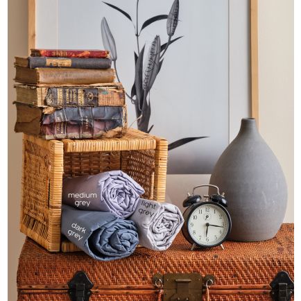 Σεντόνια Μονόχρωμα Angel Cokitex Γκρι Αποχρώσεις