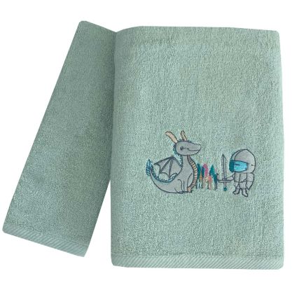 Παιδικές Πετσέτες Με Κέντημα Σετ 2 Τεμαχίων (40×60, 70×130) Ippotes Άστρον