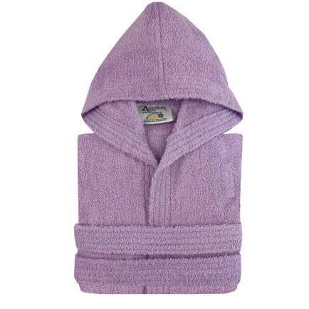 Παιδικό Βαμβακερό Μπουρνούζι 4-6 ετών Lila Astron Italy