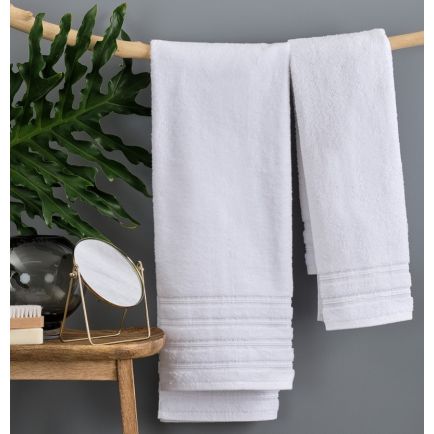 Πετσέτα Ξενοδοχείου Λευκή Πενιέ 550gsm2 MARGARITA COKITEX