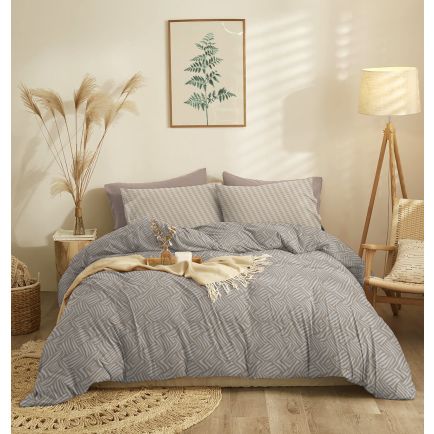 Σετ Σεντόνια Διπλά (205x260) Marta Marty Mocha Cokitex