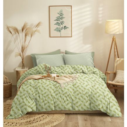 Σετ Σεντόνια Διπλά (205x260) Marta Mira Sage Cokitex