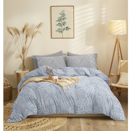 Σετ Σεντόνια Υπέρδιπλα (230x260) Marta Pansy Denim Cokitex