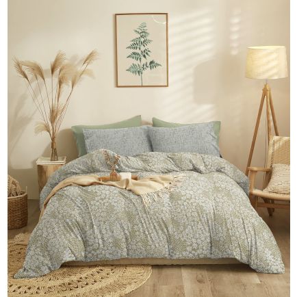 Σετ Σεντόνια Υπέρδιπλα Με Λάστιχο (205x260) Marta Pansy Olive Cokitex