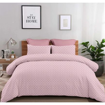 Σετ Σεντόνια Υπέρδιπλα (245x260) Dusty Rose Rafaella Άστρον