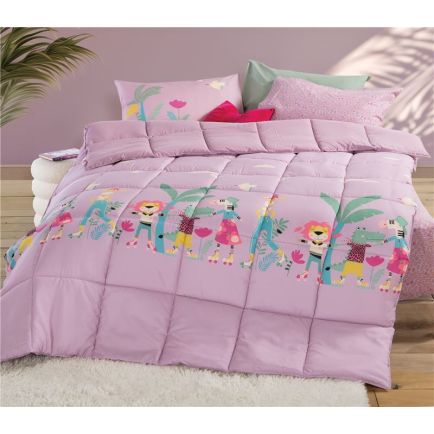 Παιδικό Πάπλωμα Μονό (160x220) Roller Friends Lilac Nef-Nef