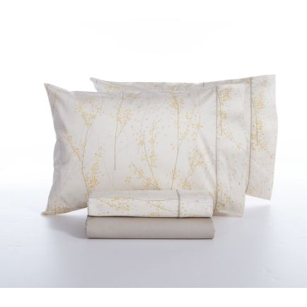 Σετ Σεντόνια Βαμβακοσατέν Υπέρδιπλα Elements Sailen Beige 240x270 Nef-Nef