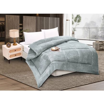 Κουβερτοπάπλωμα Solid King Size 240x260 Silver Grey