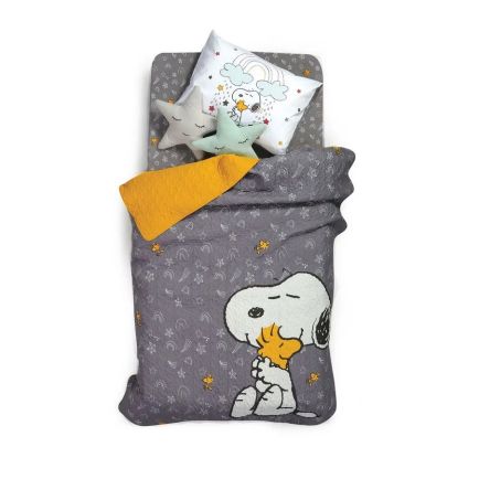 Κουβερλί Μονό (160x220) Δύο Όψεων Snoopy Rainbow Nef-Nef