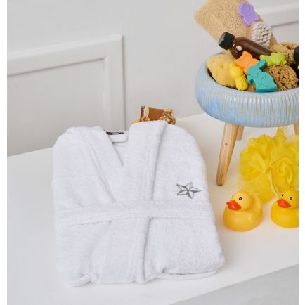 Μπουρνούζι Παιδικό Beauty Line Με Κουκούλα White Cokitex