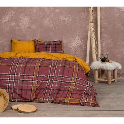 Σετ Σεντόνια Μονά (170x260) Kester Wine Red Nima