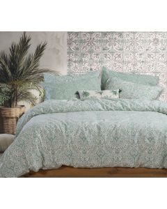 Σετ Σεντόνια King Size Με Λάστιχο (180x200+35) Jetrix Green Nef-Nef