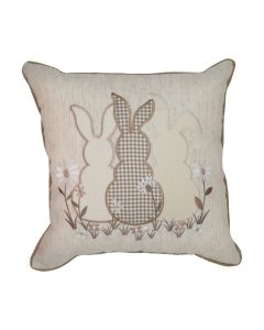 Μαξιλαροθήκη Πασχαλινή (45x45) Με Κέντημα 1860 Ilis Home