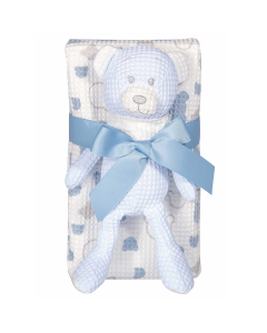 GREENWICH POLO CLUB ΚΟΥΒΕΡΤΑ ΠΙΚΕ 75X100 ΒΑΒΥ ESSENTIAL 8854 BLUE, WHITE