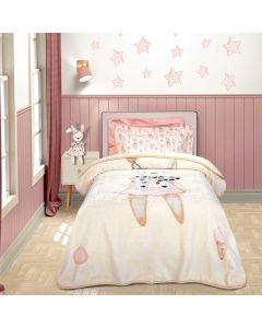 GREENWICH POLO CLUB ΚΟΥΒΕΡΤΑ VELOUR JUNIOR ESSENTIAL 8859 CREAM